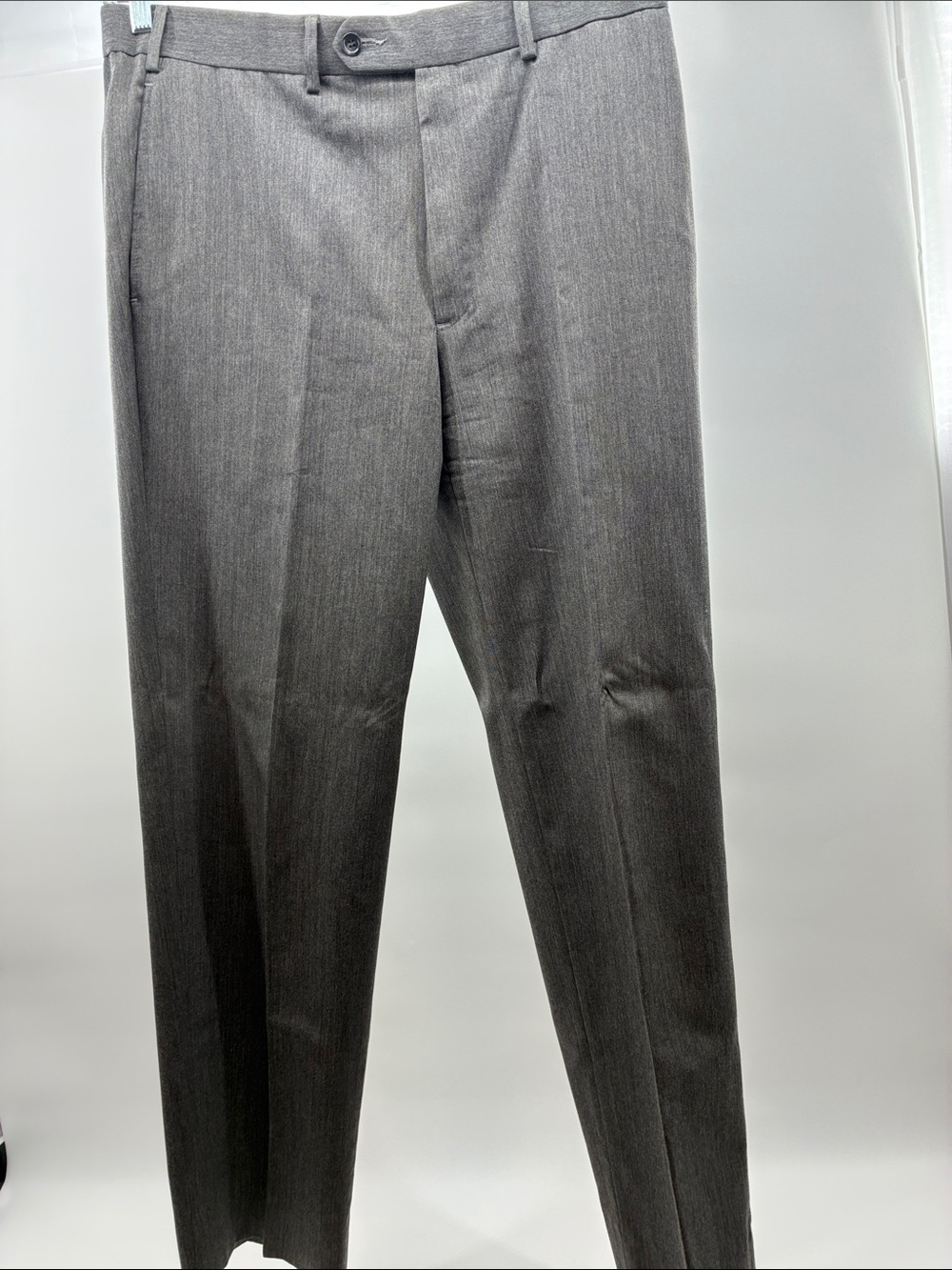 Brooks Brothers Men's Charcoal Flat-Front Dress Pants